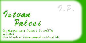 istvan palcsi business card